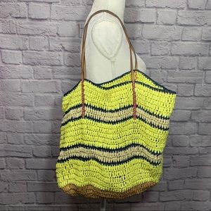 Loft paper beach shoulder bag large with detachable wallet